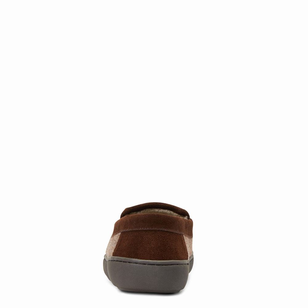 Brown Ariat Lincoln Men's Slippers | CIUW87904