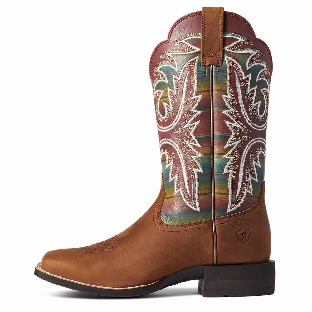 Brown Ariat Lonestar Women's Western Boots | VIHW98731