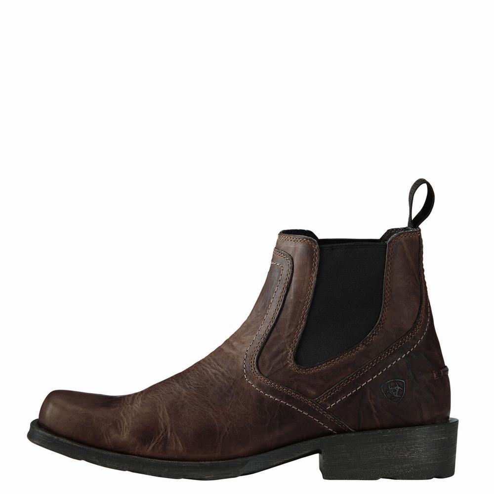 Brown Ariat Midtown Rambler Men's Dress Boots | GOAW06518