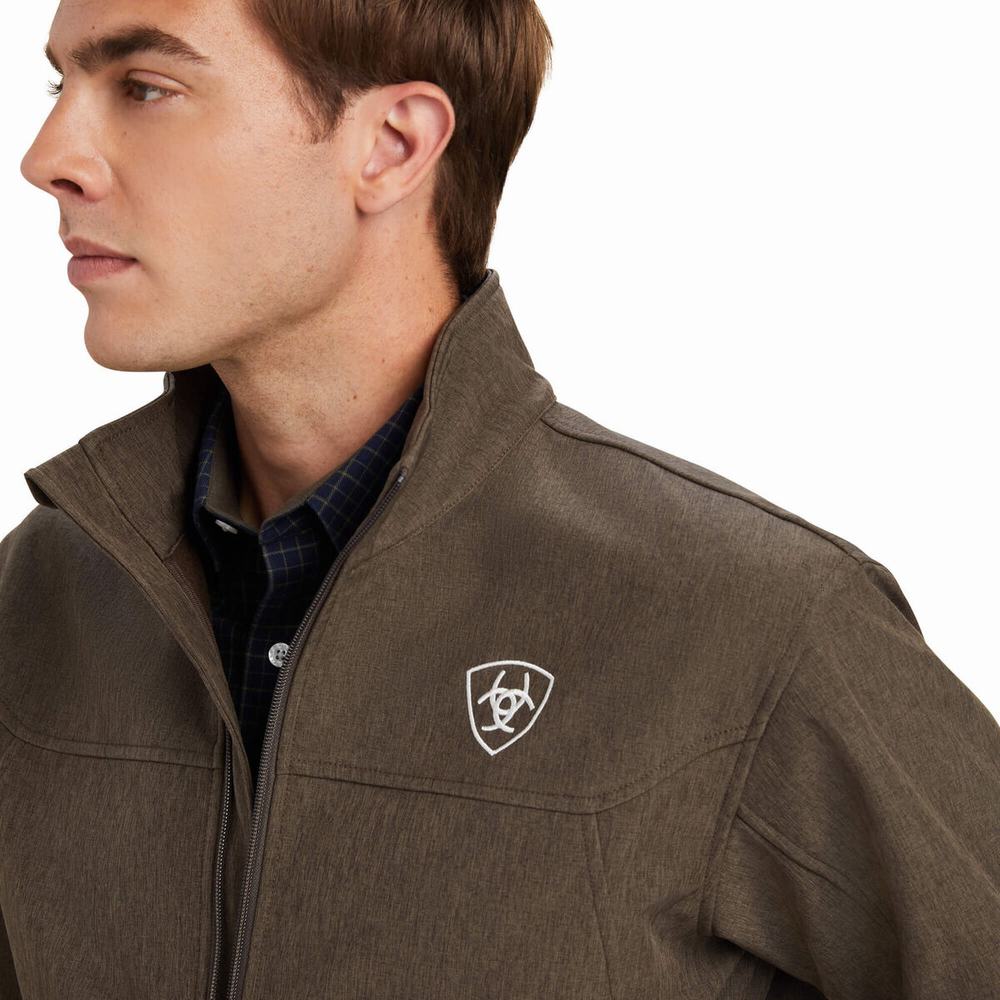 Brown Ariat New Team Softshell Men's English Riding | SXWF51097