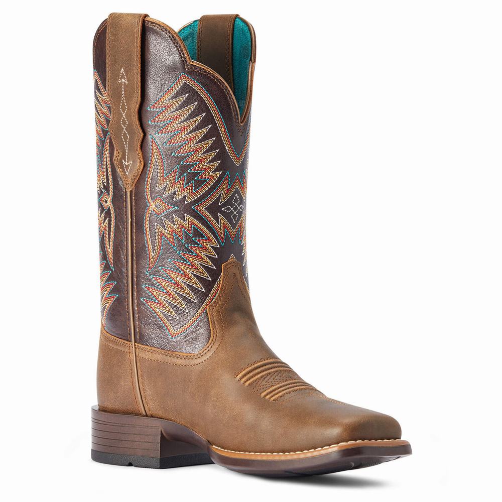 Brown Ariat Odessa Women's Western Boots | VYBZ42659