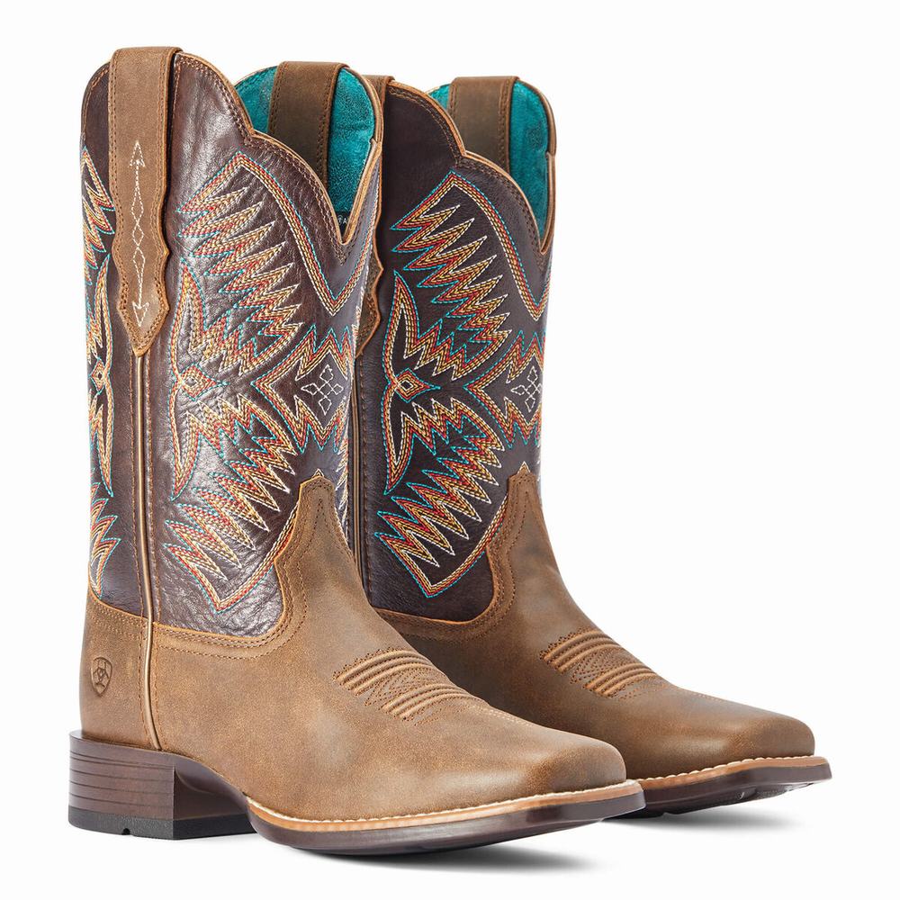 Brown Ariat Odessa Women's Western Boots | VYBZ42659