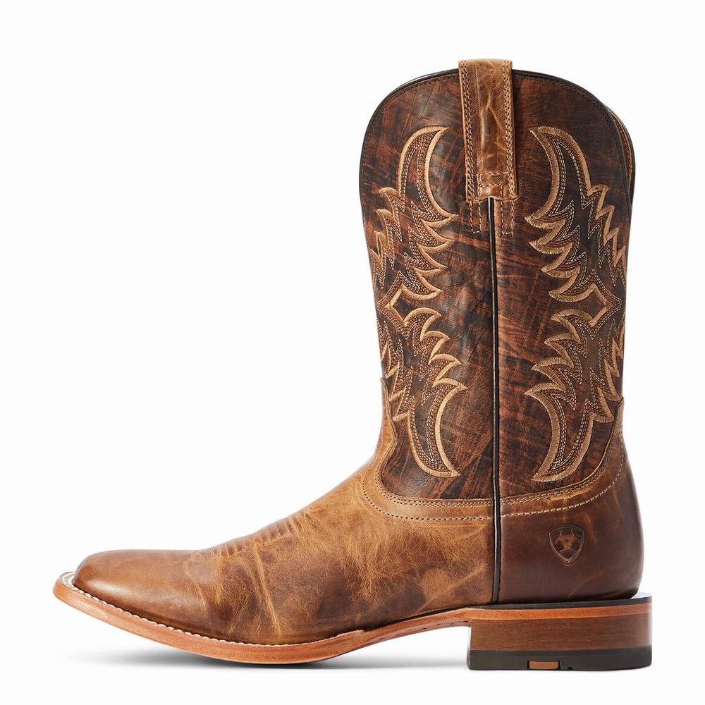 Brown Ariat Point Ryder Men's Western Boots | WMOB45239