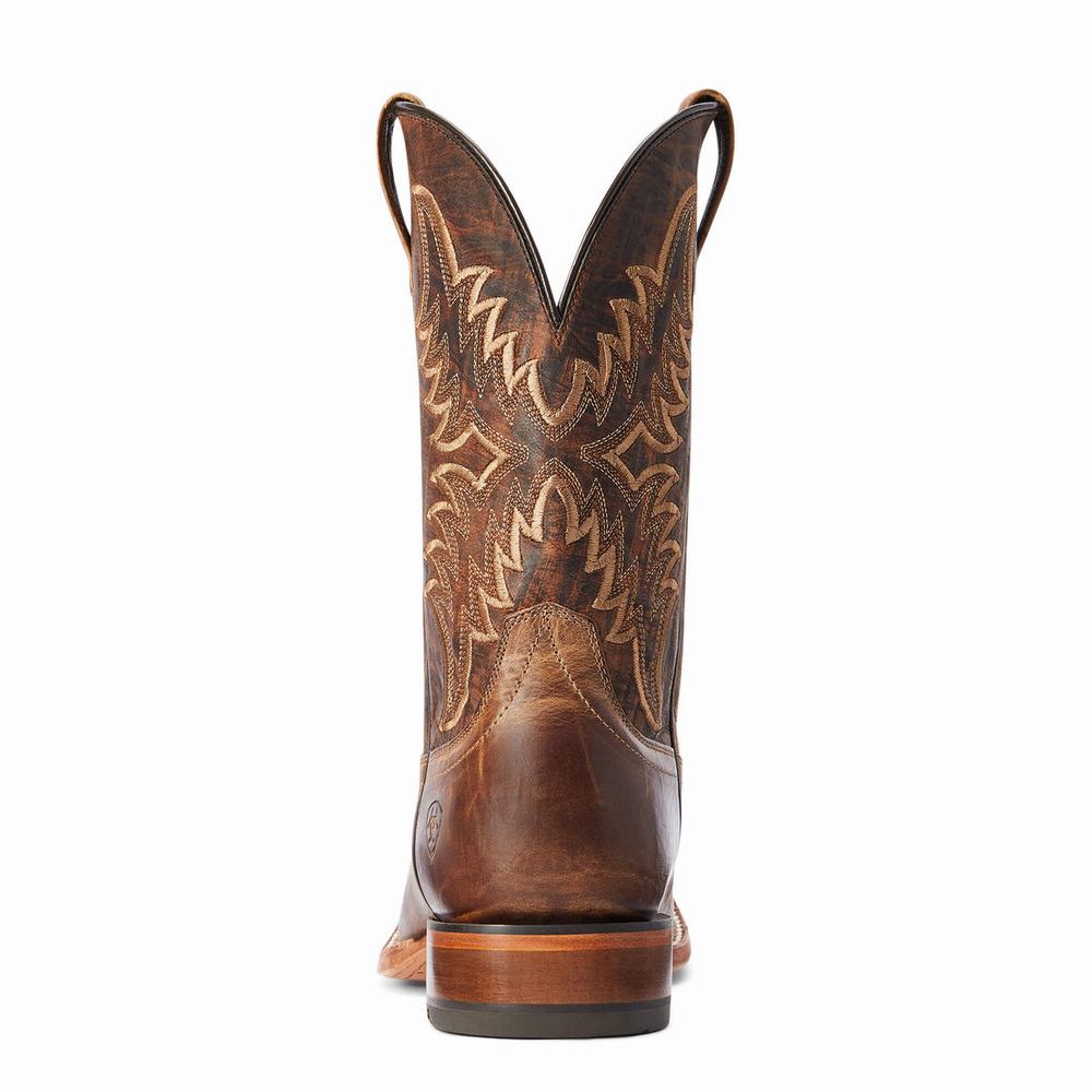 Brown Ariat Point Ryder Men's Western Boots | WMOB45239