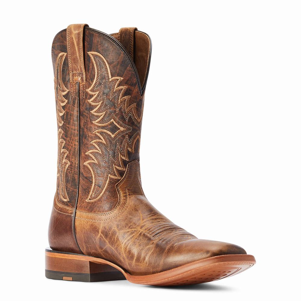 Brown Ariat Point Ryder Men's Western Boots | WMOB45239