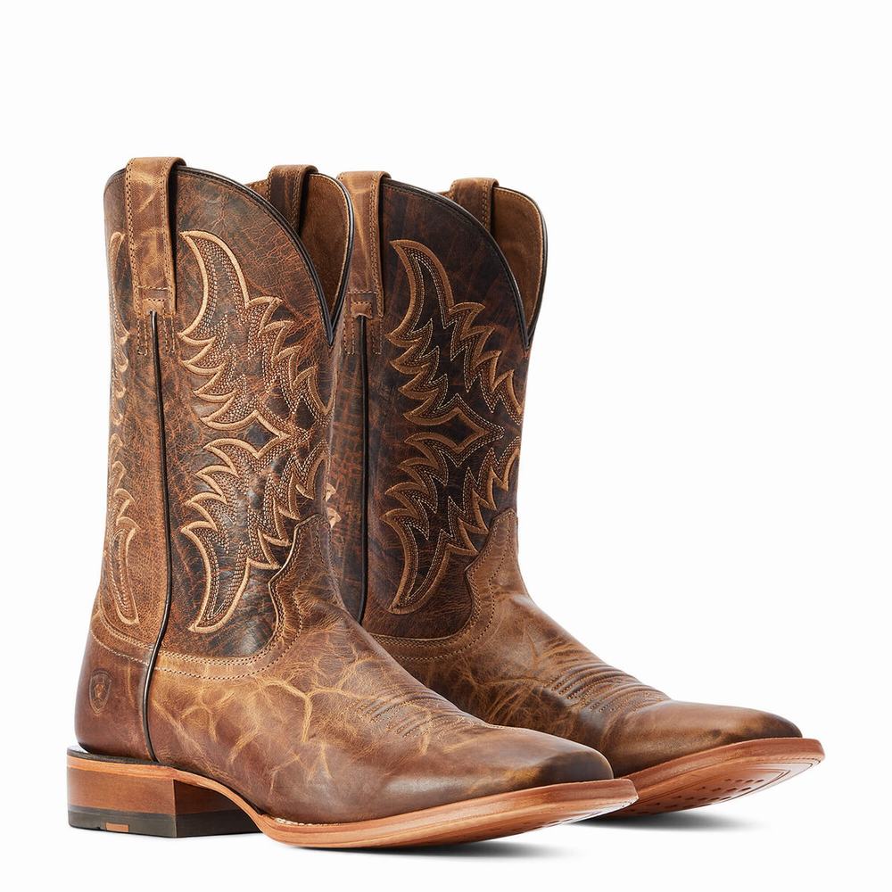 Brown Ariat Point Ryder Men's Western Boots | WMOB45239