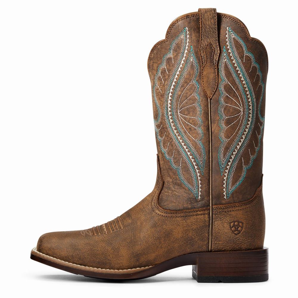 Brown Ariat PrimeTime Women's Western Boots | ETFJ19630