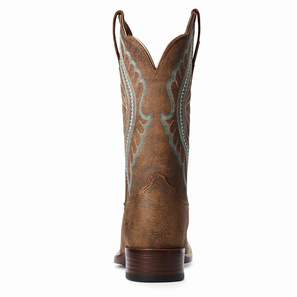 Brown Ariat PrimeTime Women's Western Boots | ETFJ19630