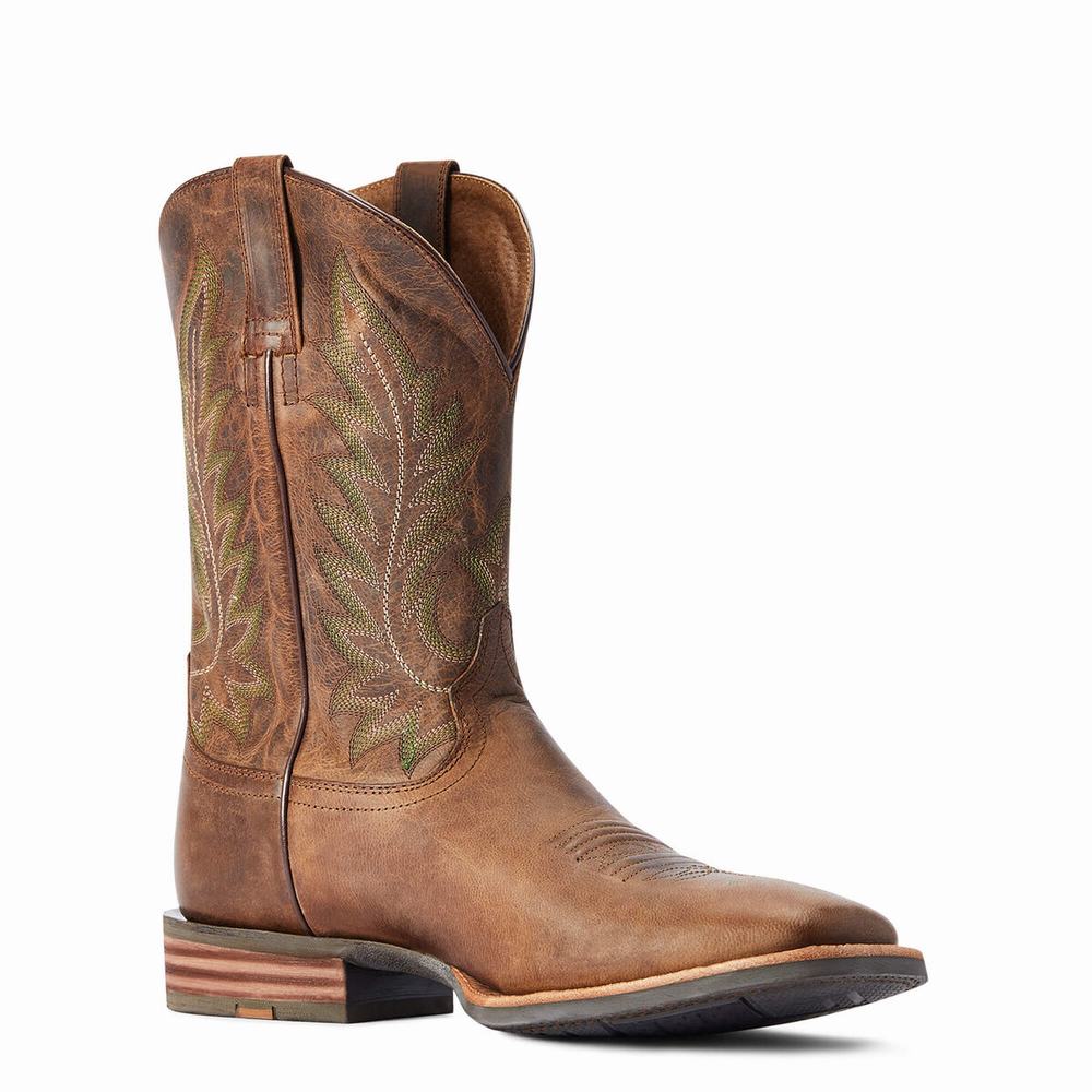 Brown Ariat Ridin High Men's Western Boots | IGDL37926