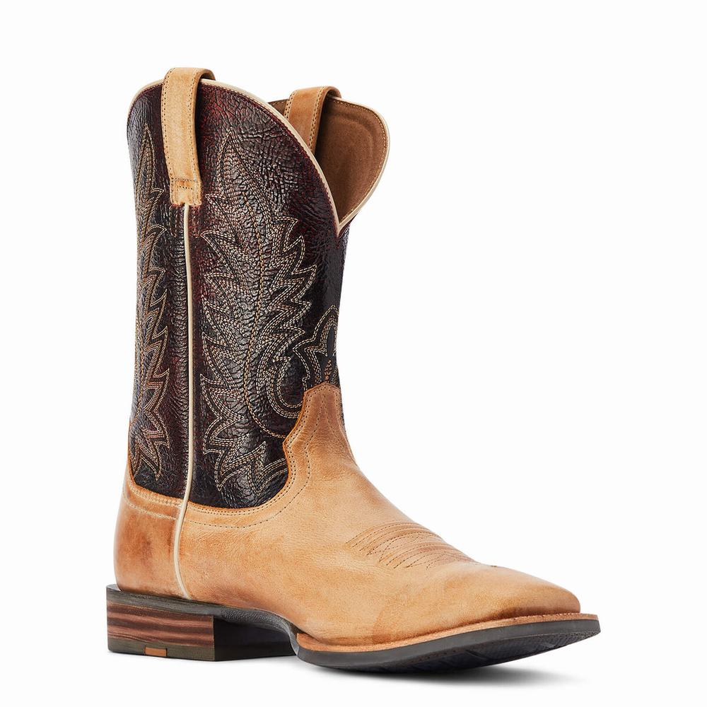 Brown Ariat Ridin High Men's Western Boots | WLJA07963