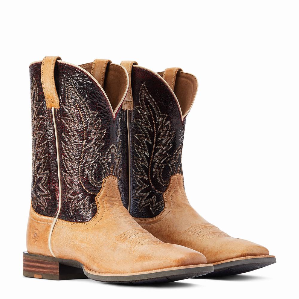 Brown Ariat Ridin High Men's Western Boots | WLJA07963