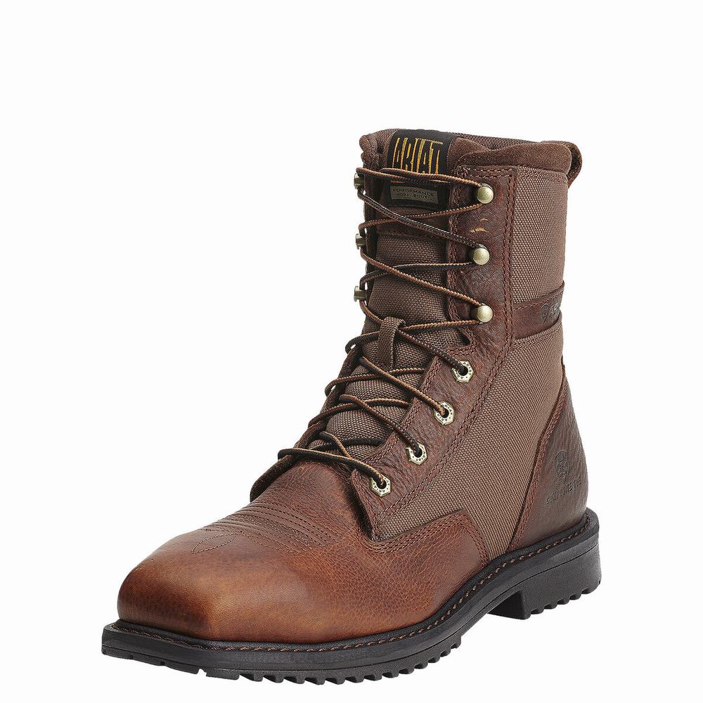 Brown Ariat RigTek 8\