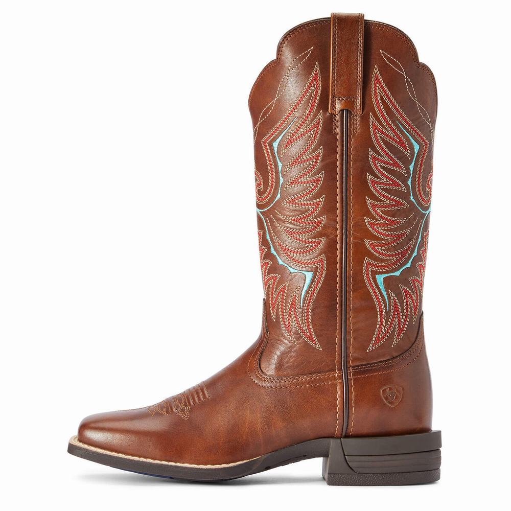 Brown Ariat Rockdale Women's Western Boots | VEUT01286