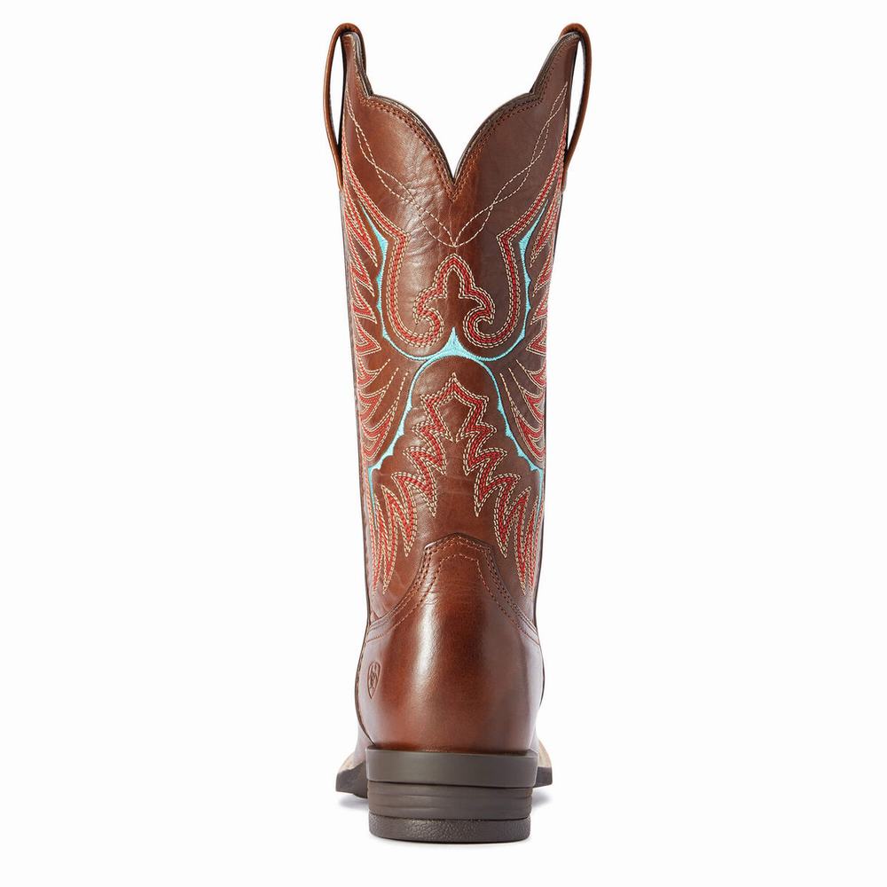 Brown Ariat Rockdale Women's Western Boots | VEUT01286