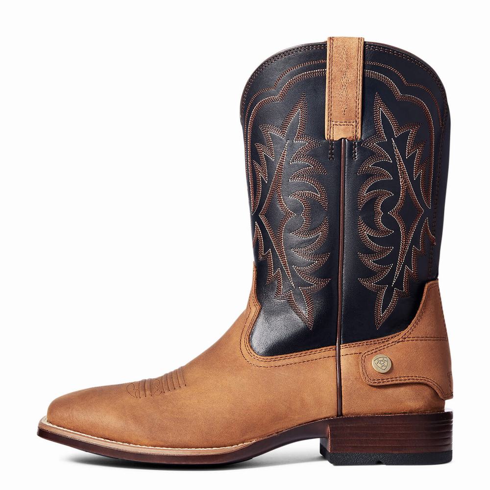 Brown Ariat Ryden Ultra EZ Zip Men's Western Boots | YGCV92806