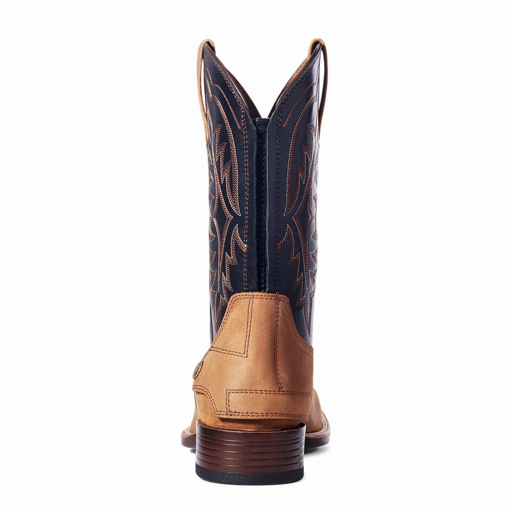 Brown Ariat Ryden Ultra EZ Zip Men's Western Boots | YGCV92806