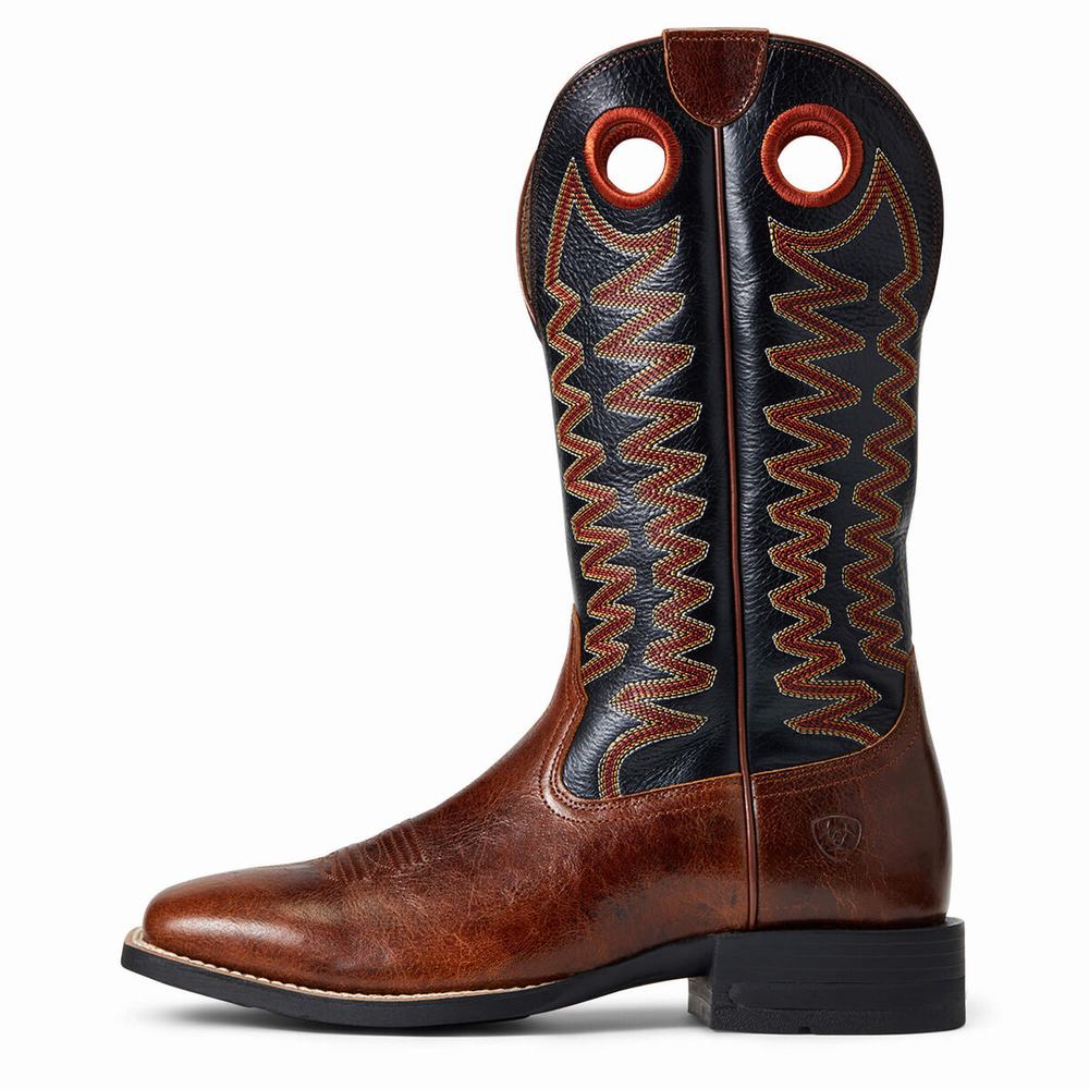 Brown Ariat Sidepass Men's Western Boots | PXNB56781