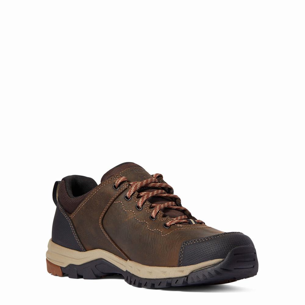 Brown Ariat Skyline Low Waterproof Men's Hiking Boots | ZTGU79480