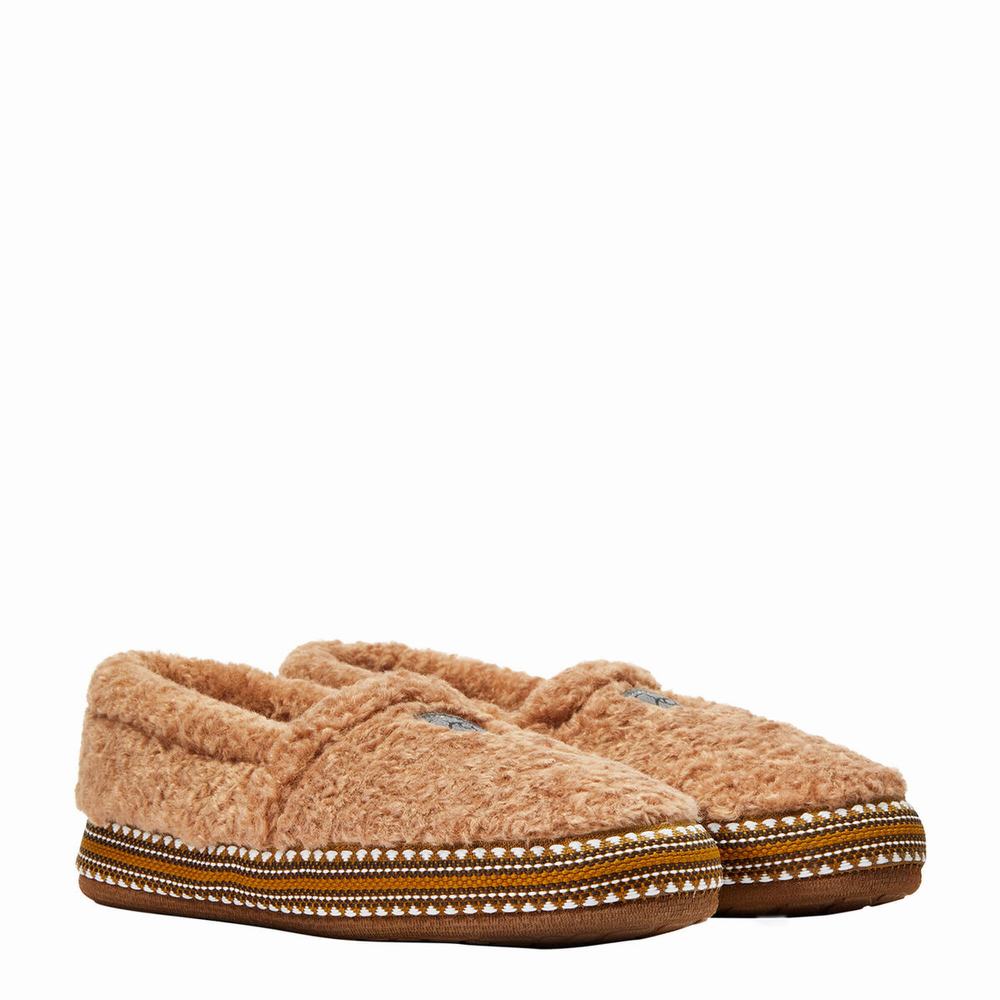 Brown Ariat Snuggle Women's Slippers | DZRW43659