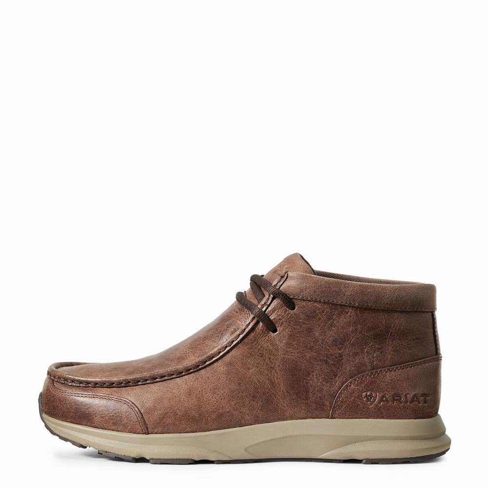 Brown Ariat Spitfire Men's Sneakers | KLBQ08469