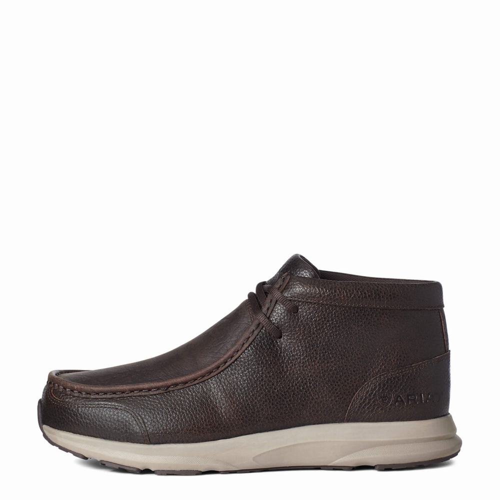 Brown Ariat Spitfire Men's Sneakers | WREH81503