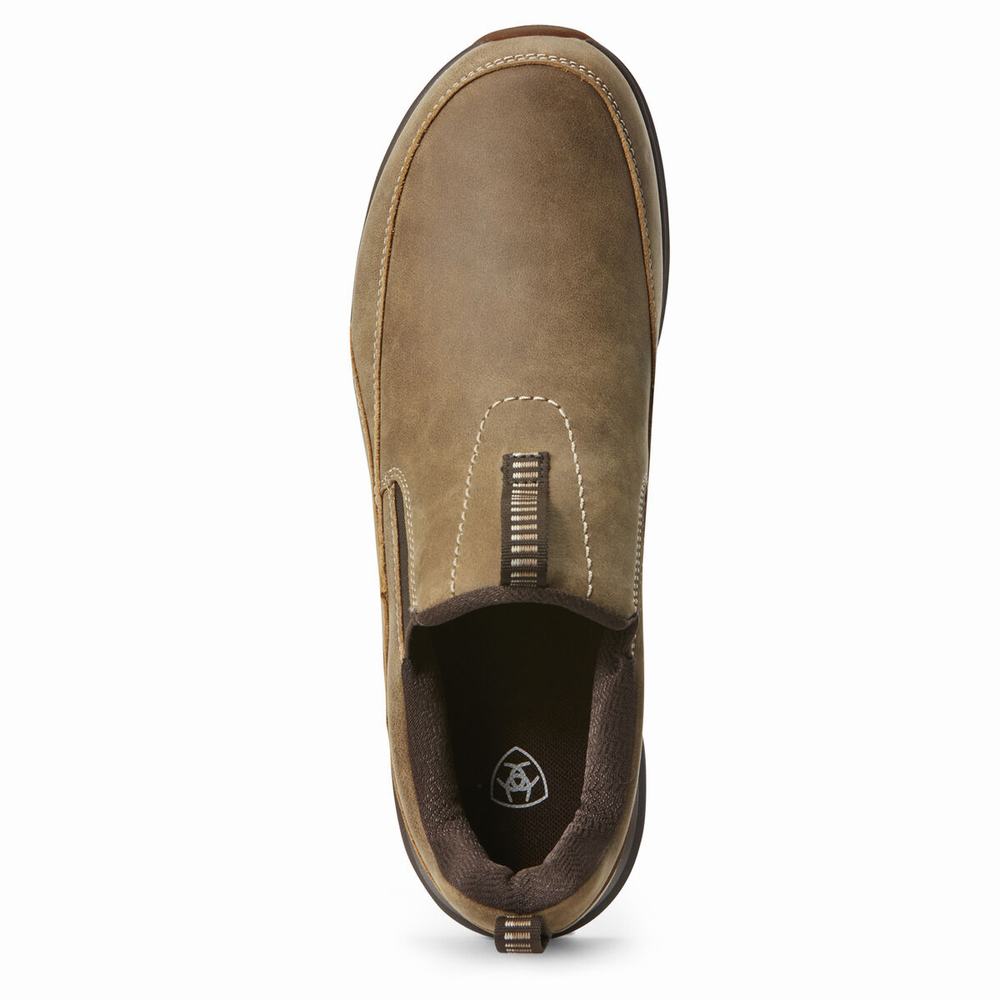 Brown Ariat Spitfire Slip On Men's Sneakers | XCPM52761