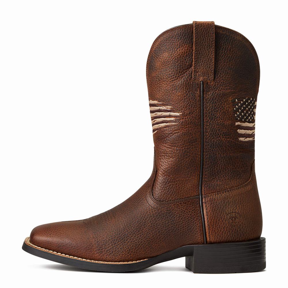 Brown Ariat Sport All Country Men's Western Boots | MXSI08652