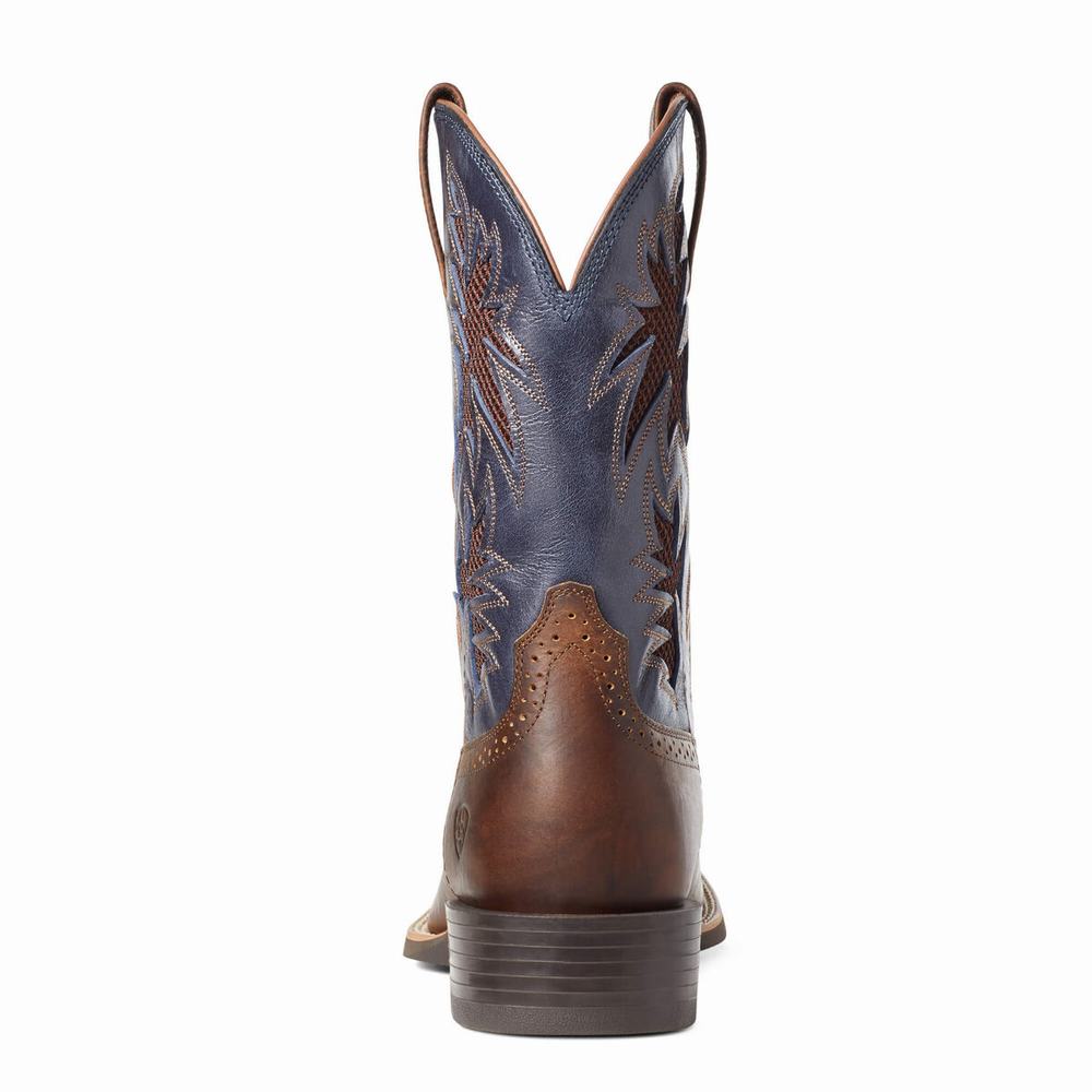 Brown Ariat Sport Cool VentTEK Men's Western Boots | LBTR47518