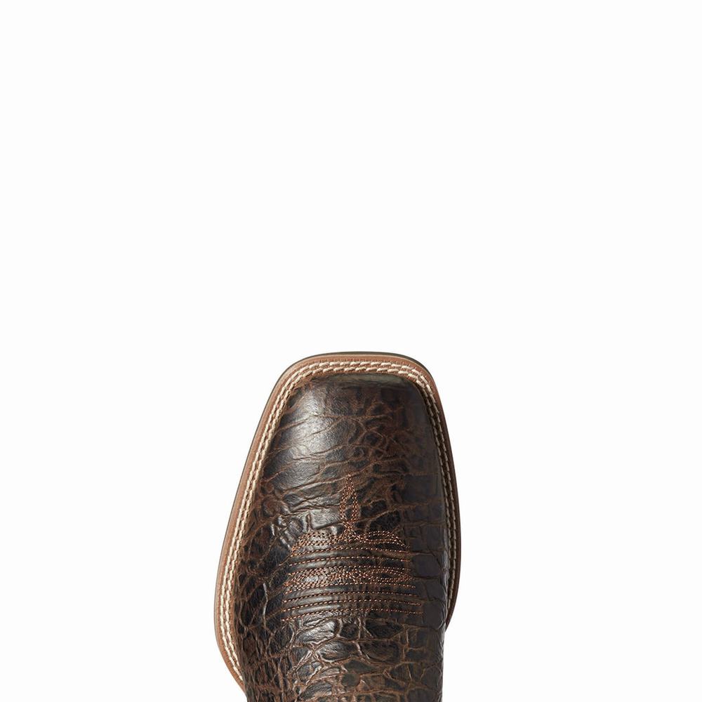 Brown Ariat Sport Cow Country Men's Western Boots | BTSC48971