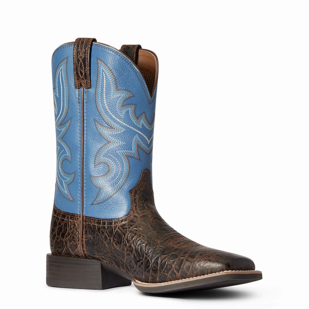 Brown Ariat Sport Cow Country Men's Western Boots | BTSC48971