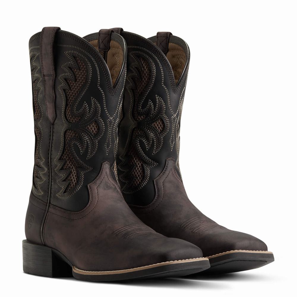 Brown Ariat Sport Fresco VentTEK Men's Western Boots | DYJN34972