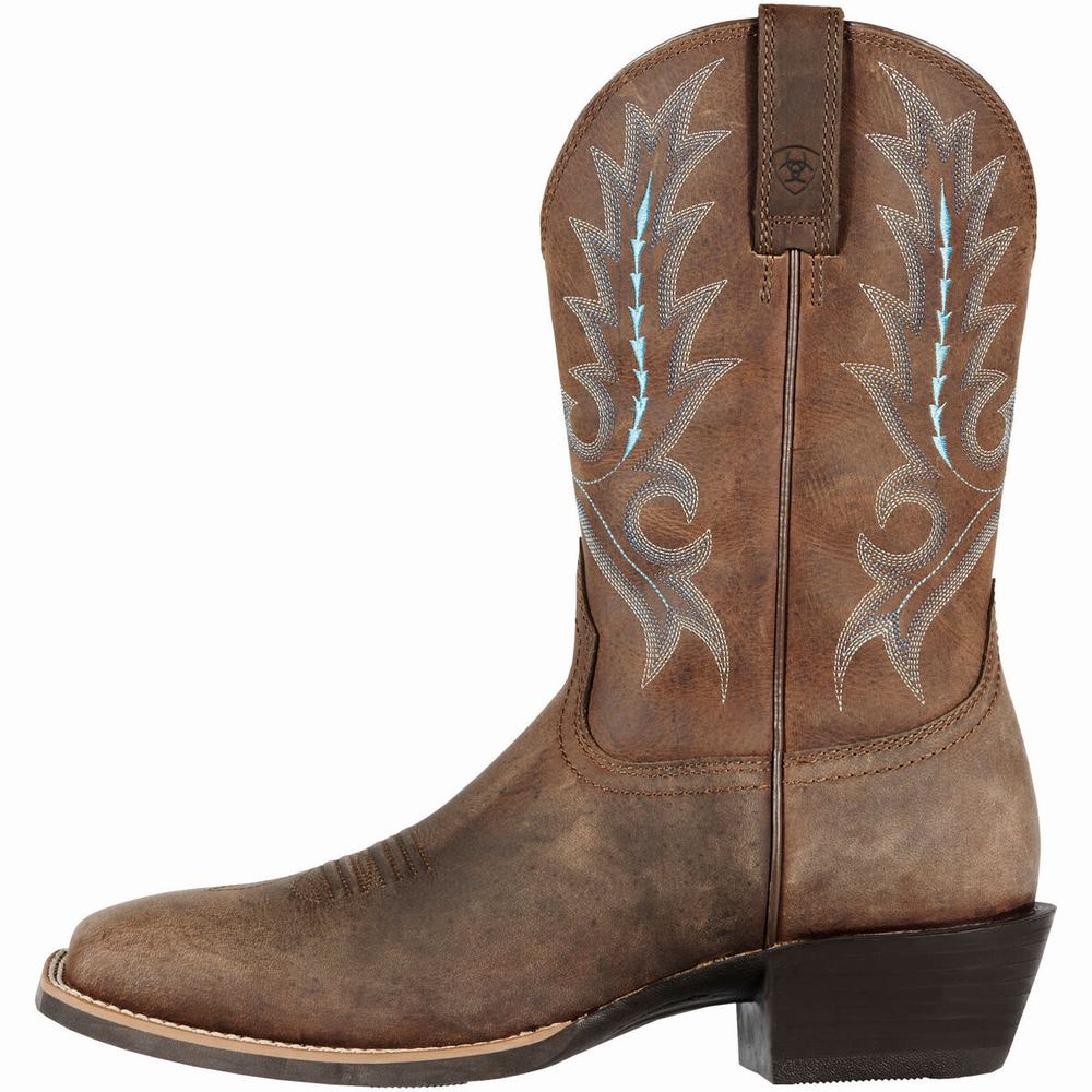 Brown Ariat Sport Outfitter Men's Western Boots | RVGF38960