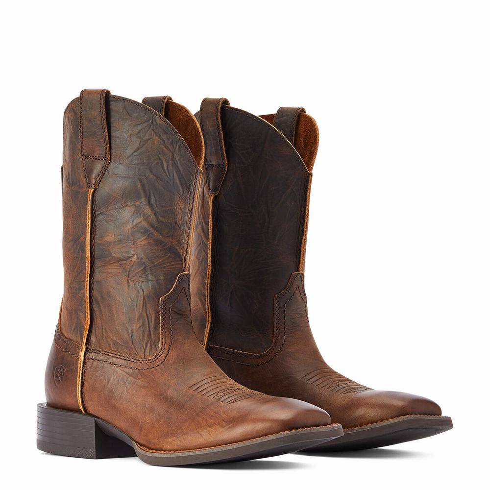 Brown Ariat Sport Rambler Men's Dress Boots | EXYA69037