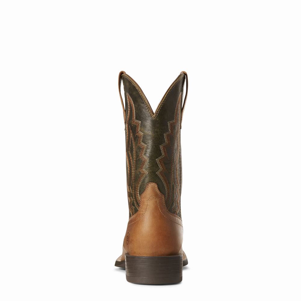 Brown Ariat Sport Riggin Men's Western Boots | CDPI91607