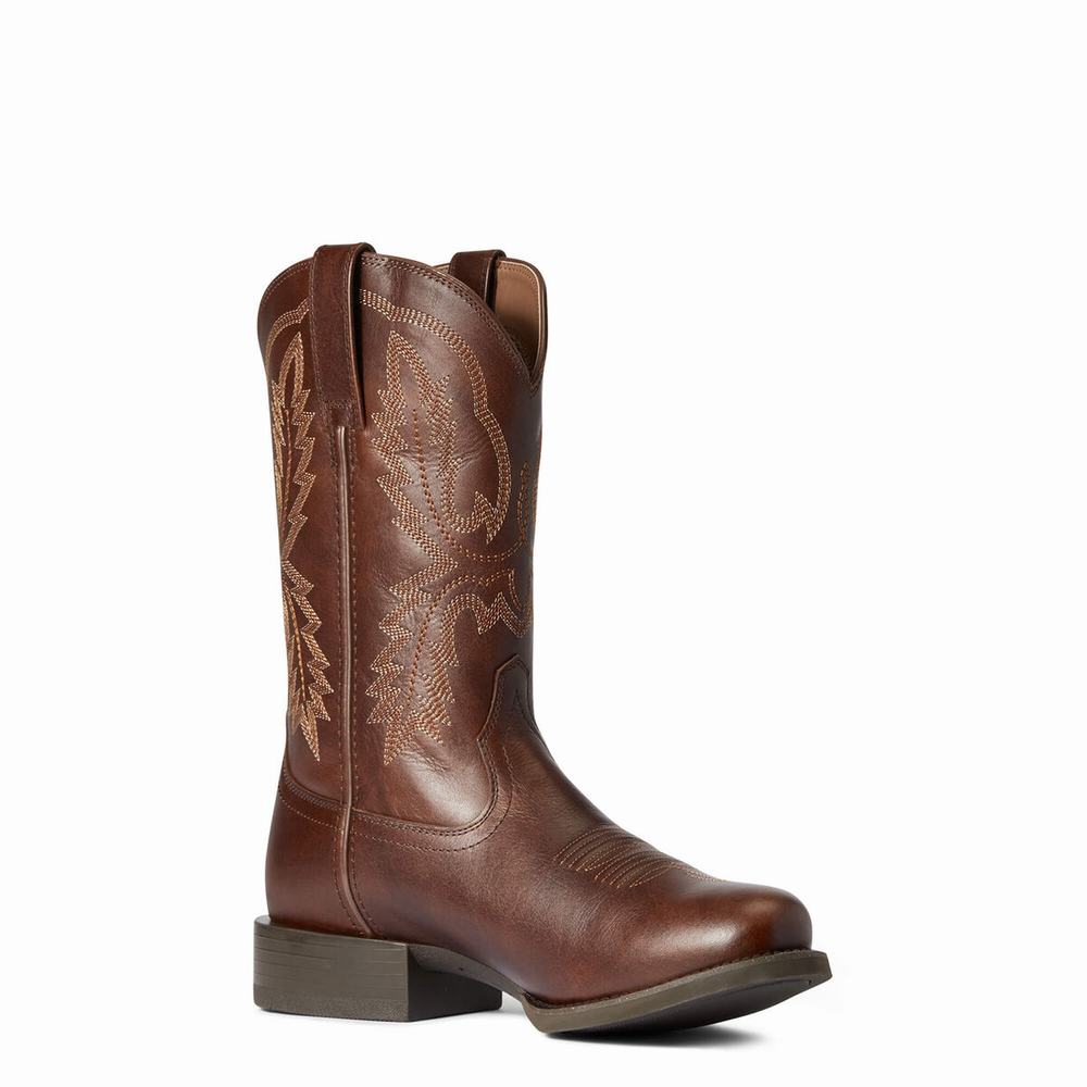 Brown Ariat Sport Stratten Men's Western Boots | GLEB46521