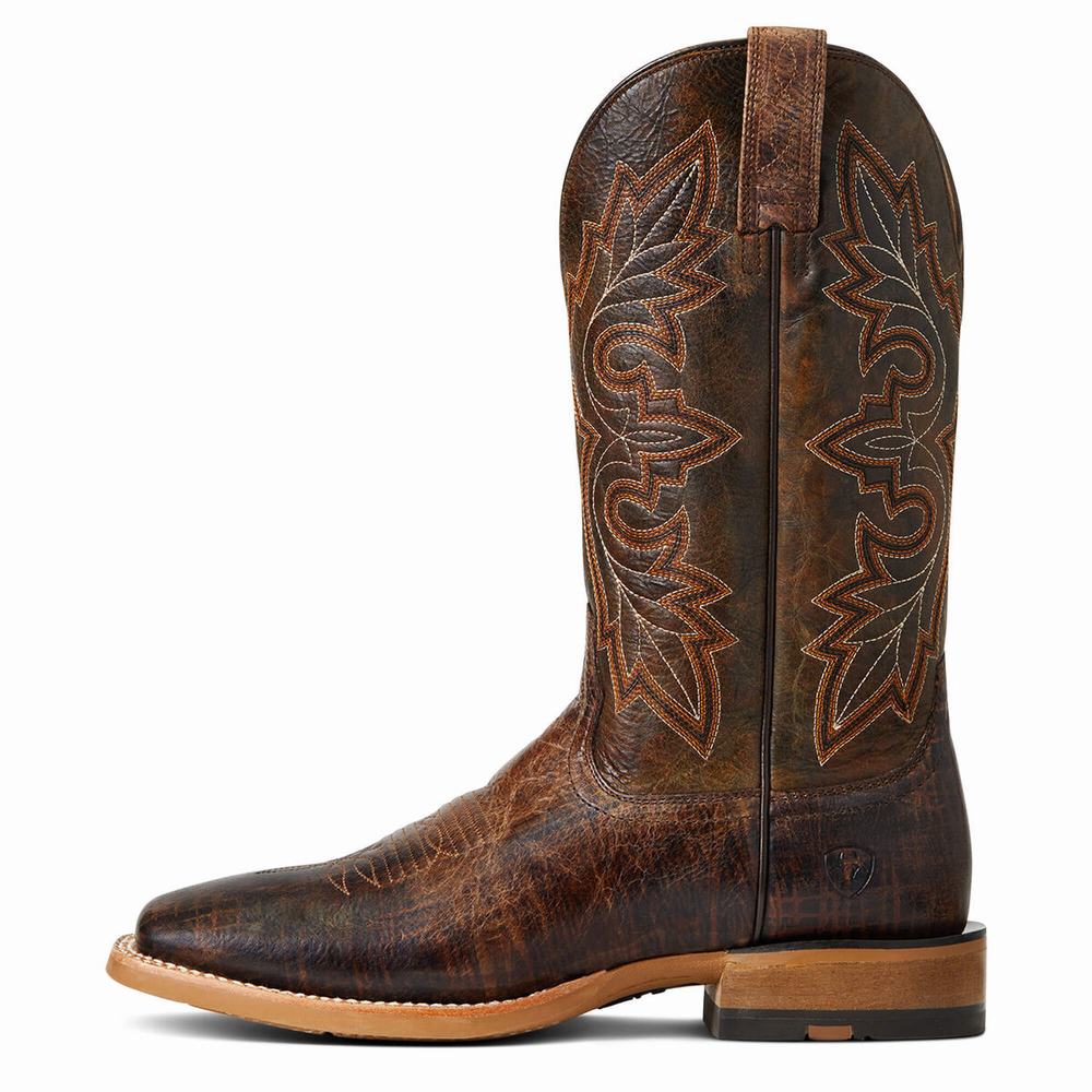 Brown Ariat Standout Men's Western Boots | OJVM05391