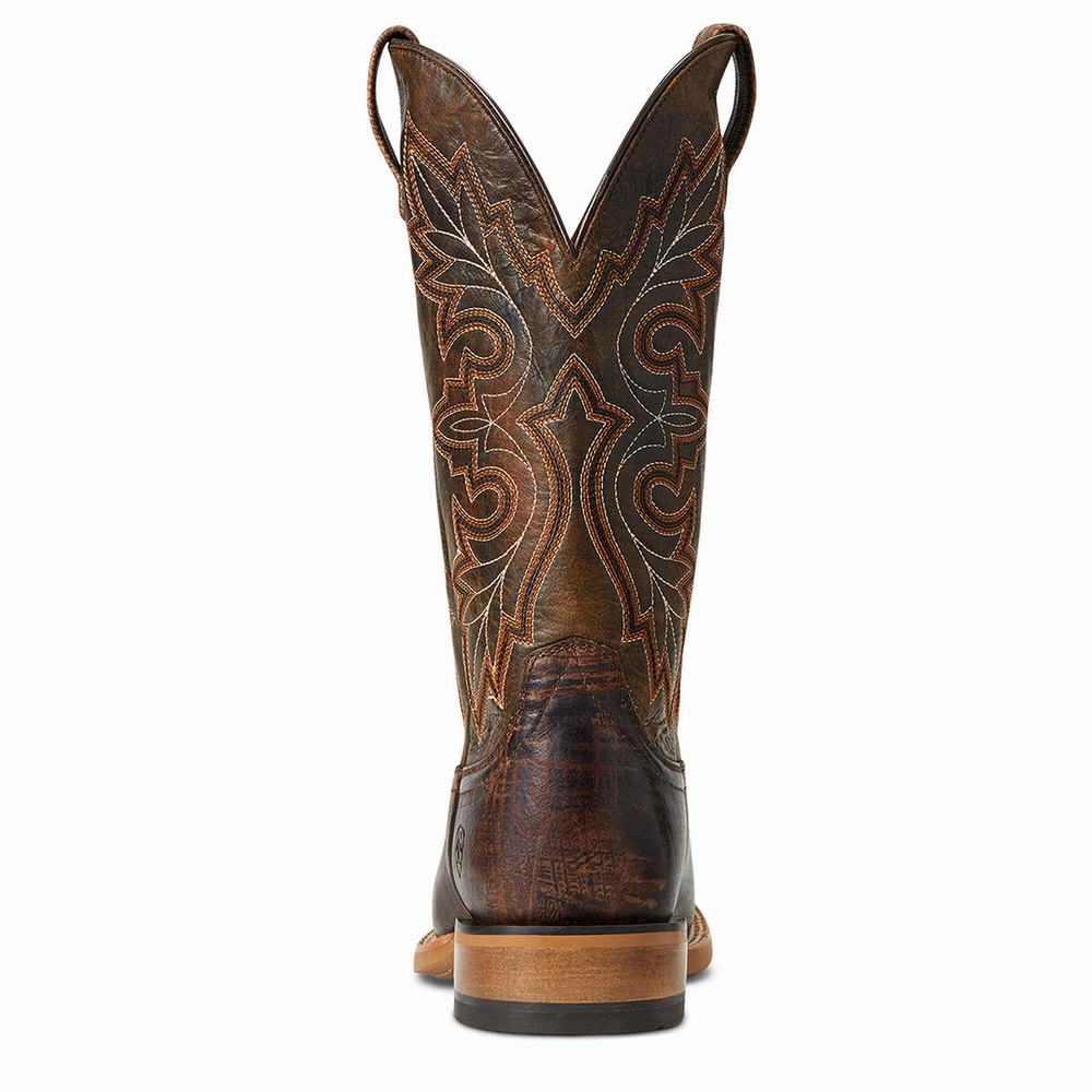 Brown Ariat Standout Men's Western Boots | OJVM05391