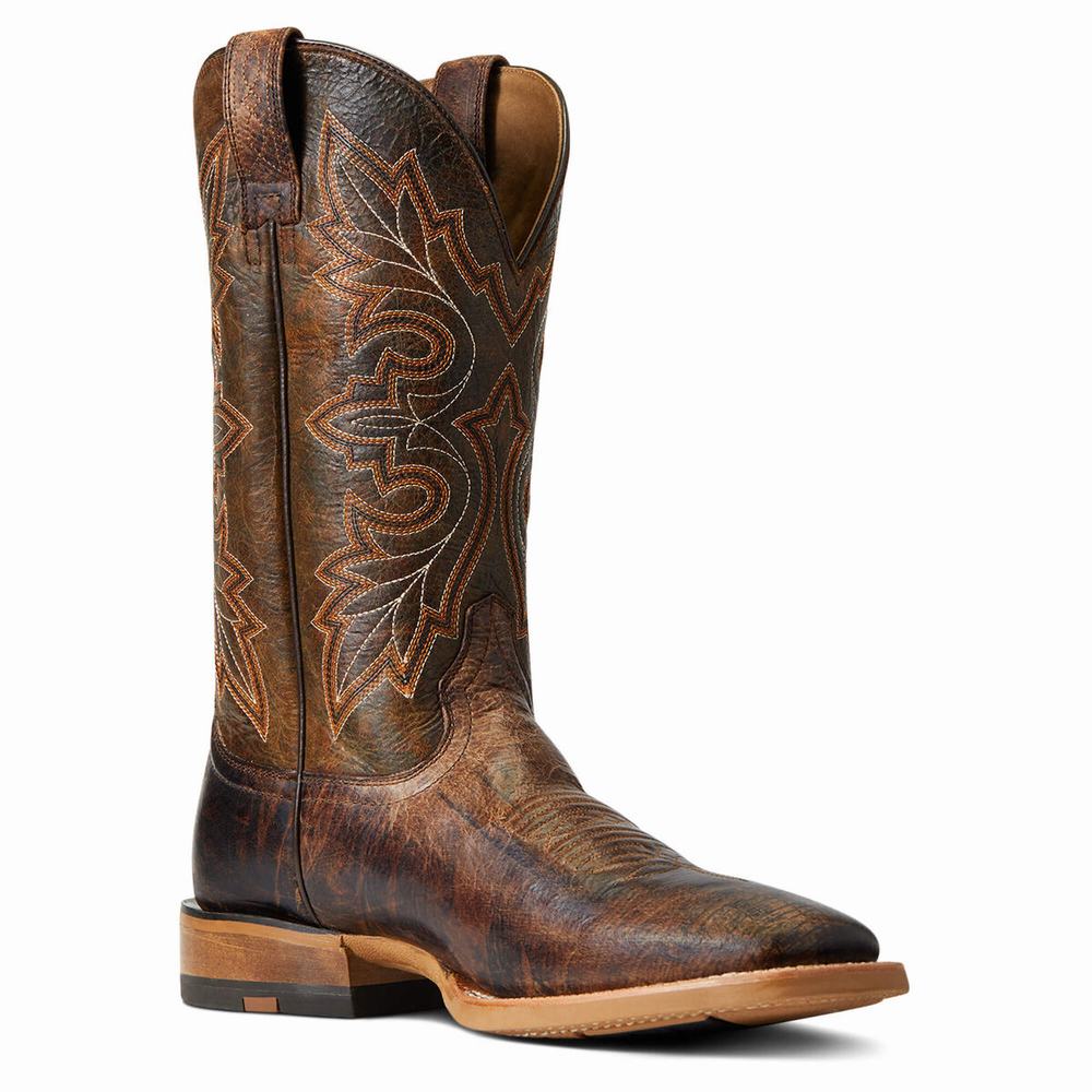 Brown Ariat Standout Men's Western Boots | OJVM05391