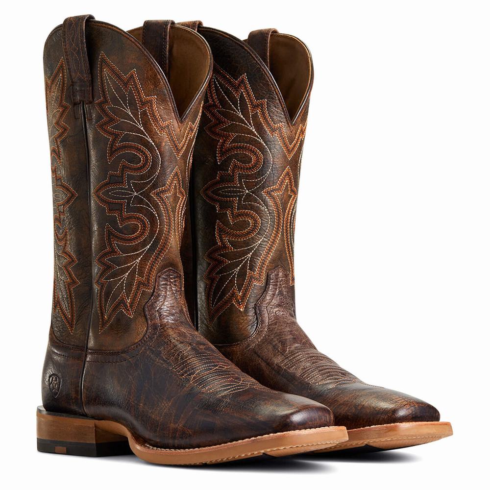 Brown Ariat Standout Men's Western Boots | OJVM05391