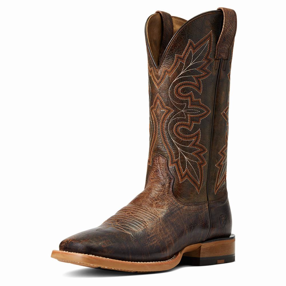 Brown Ariat Standout Men\'s Western Boots | OJVM05391