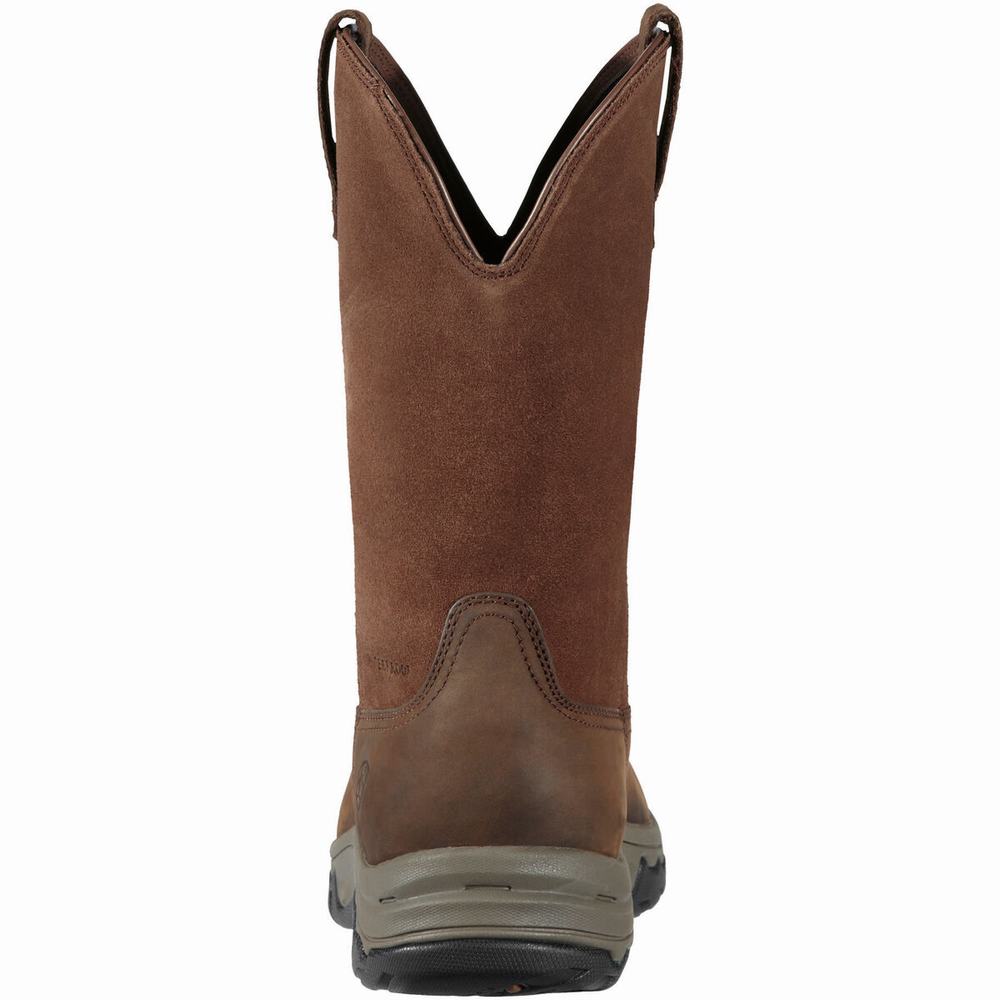 Brown Ariat Terrain Pull On Waterproof Women's English Riding Boots | WYCP15980