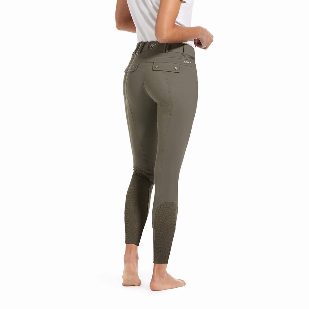 Brown Ariat Tri Factor Grip Full Seat Breech Women's Pants | BNJM92057