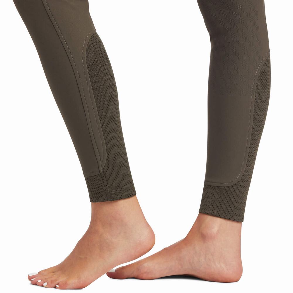 Brown Ariat Tri Factor Grip Women's Pants | BVZC71508