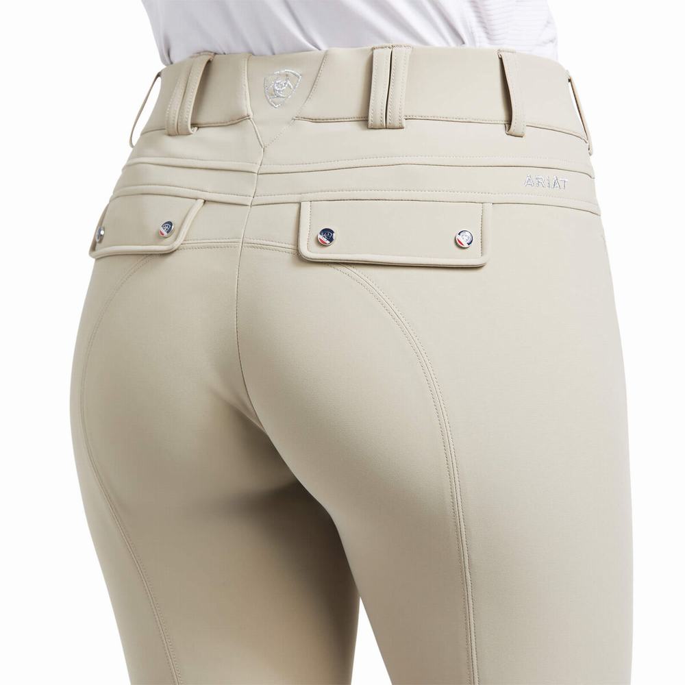 Brown Ariat Tri Factor Grip Women's Pants | ZJNL47891