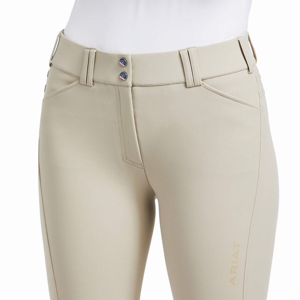 Brown Ariat Tri Factor Grip Women's Pants | ZJNL47891