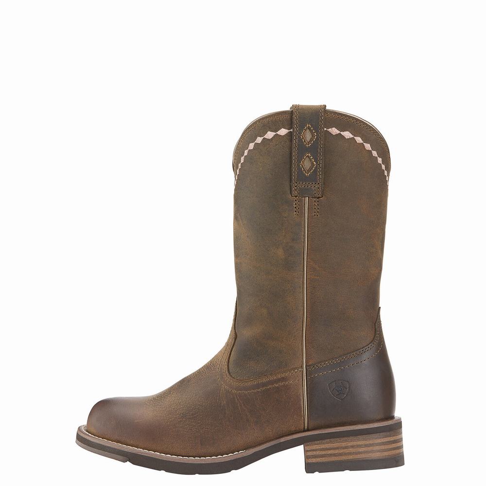 Brown Ariat Unbridled Roper Women's Western Boots | CSLA49730