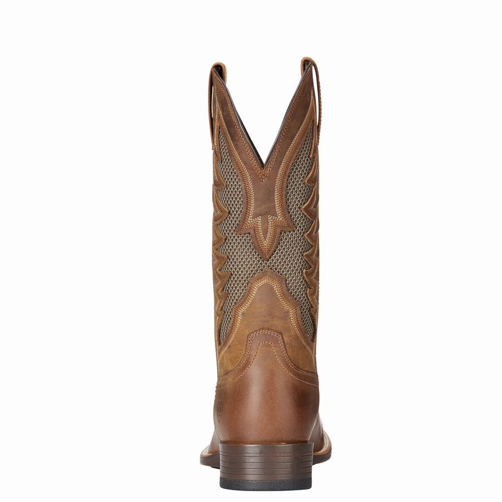 Brown Ariat VentTEK Ultra Men's Western Boots | LXPZ82370