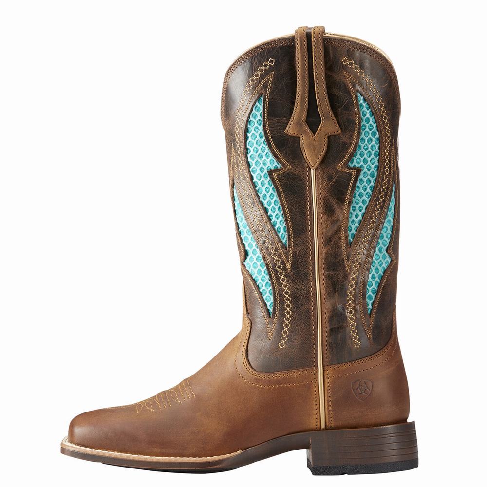 Brown Ariat VentTEK Ultra Women's Western Boots | PEDA21579