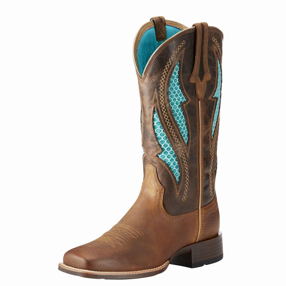 Brown Ariat VentTEK Ultra Women\'s Western Boots | PEDA21579