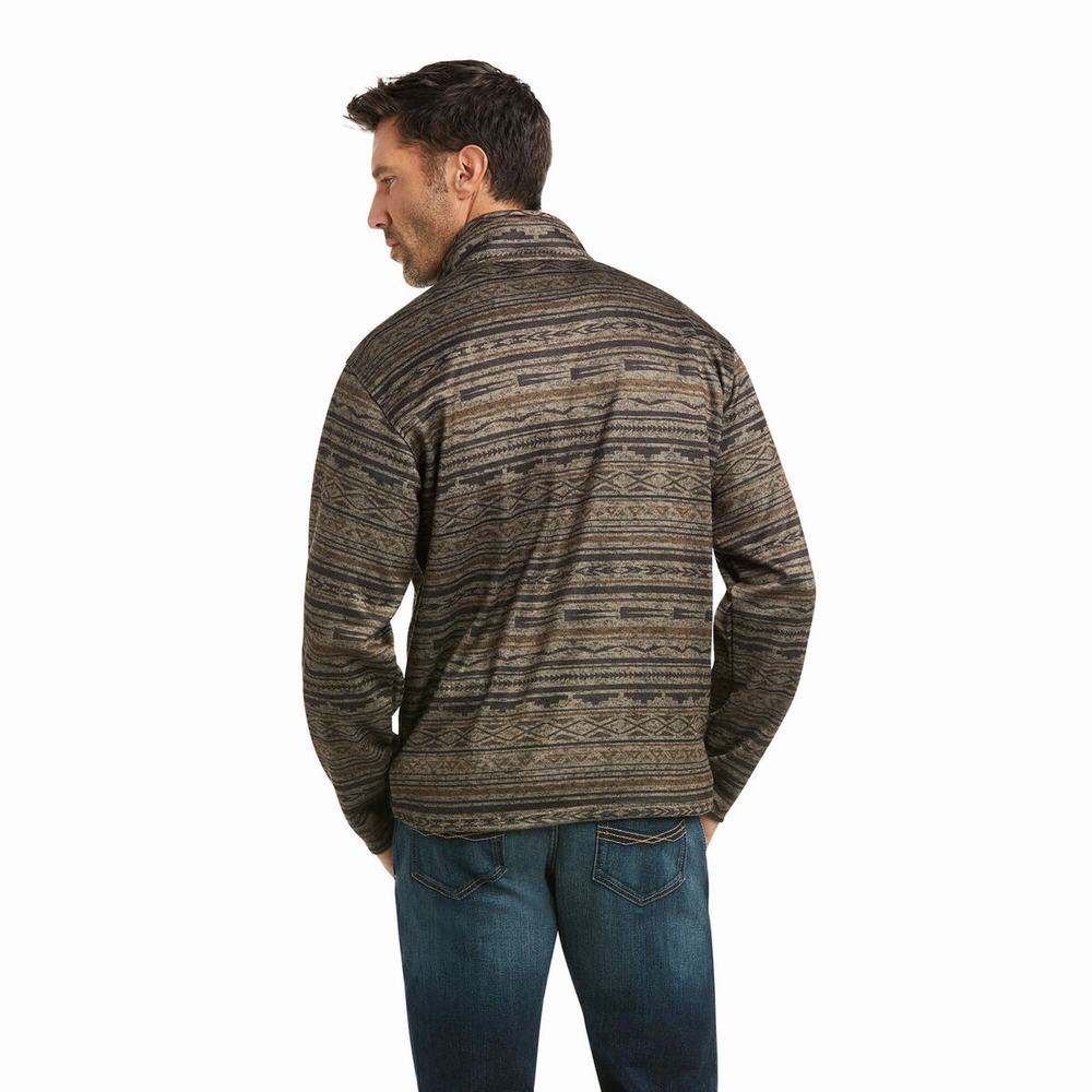 Brown Ariat Wesley Men's Hoodies | WYIL17294